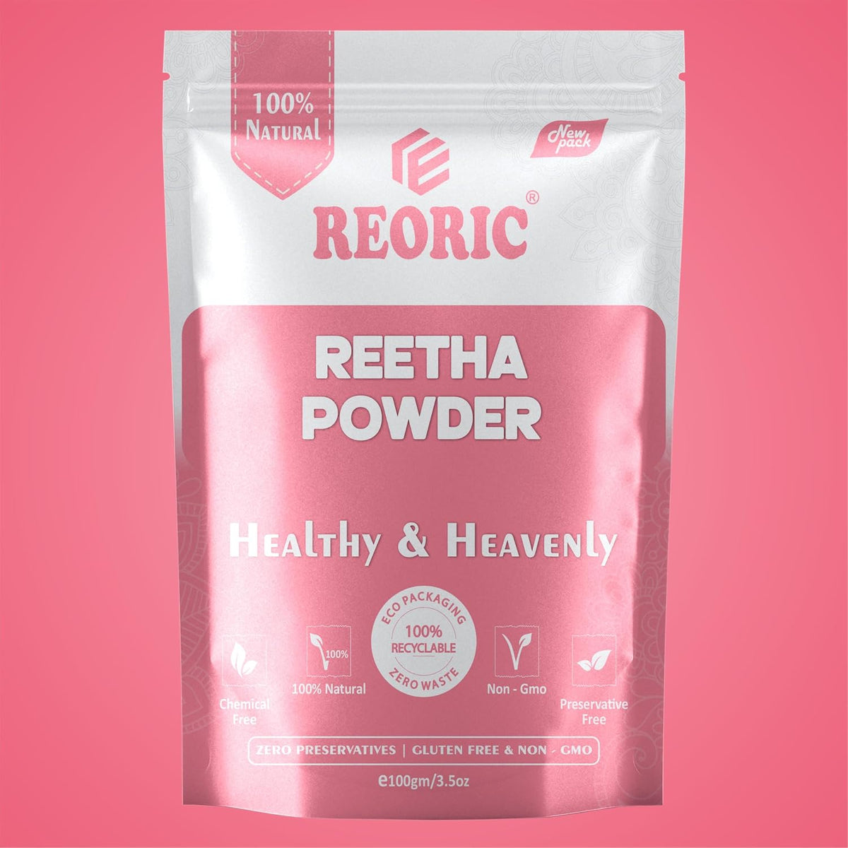 REORIC Methi, Neem, Reetha Powder Hair Care Combo (300g, 100g Each)