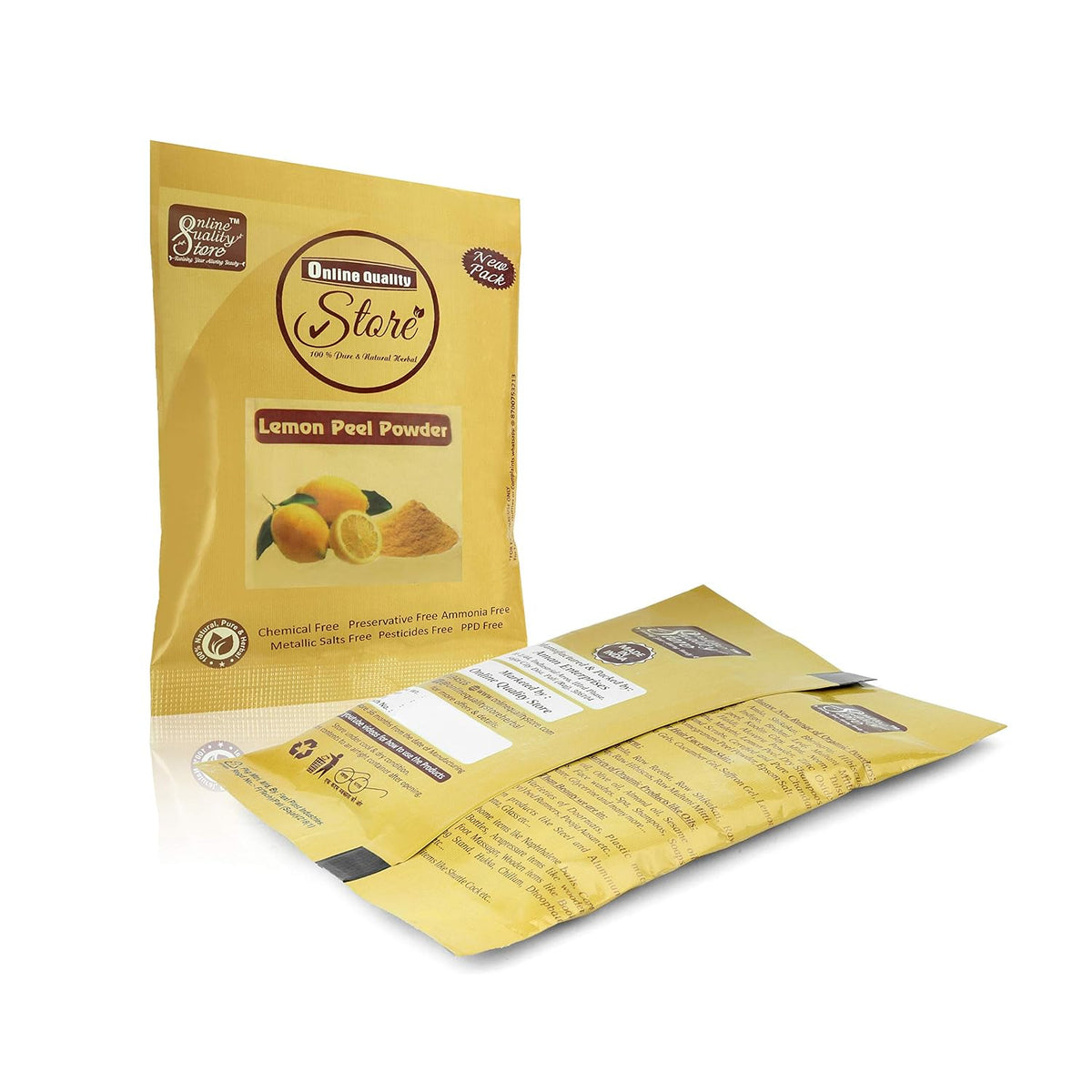 Online Quality Store Lemon Peel Powder, Mulethi Powder & Orange Peel Powder