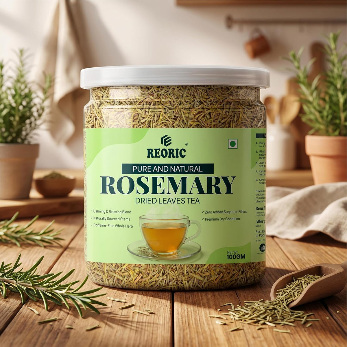 Reoric Dried Rosemary Tea Leaves 100g