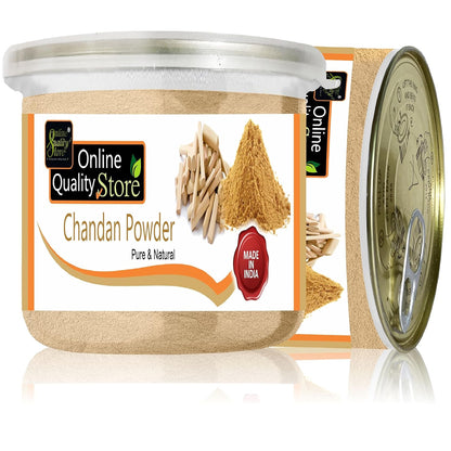Online Quality Store Chandan Powder Pure & Natural |sandalwood powder |Santalum Album |face pack for glowing skin |chandan powder original |sandalwood powder for face,puja,skin,(75g, Pack of 1)