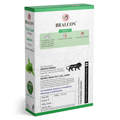 BRALCON Organic Tulsi Leaf Powder-100g