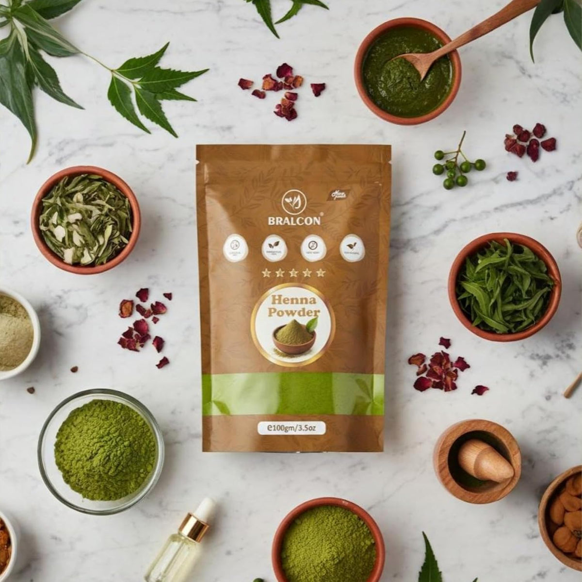 BRALCON Henna Powder  -100g