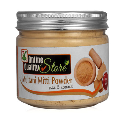 Online Quality Store Organic Multani Mitti Powder | Healing Clay | Bentonite Clay |Calcium Bentonite Clay for Face Pack And Hair Pack |pure multani mitti powder |multani mitti powder pure 100%,200g