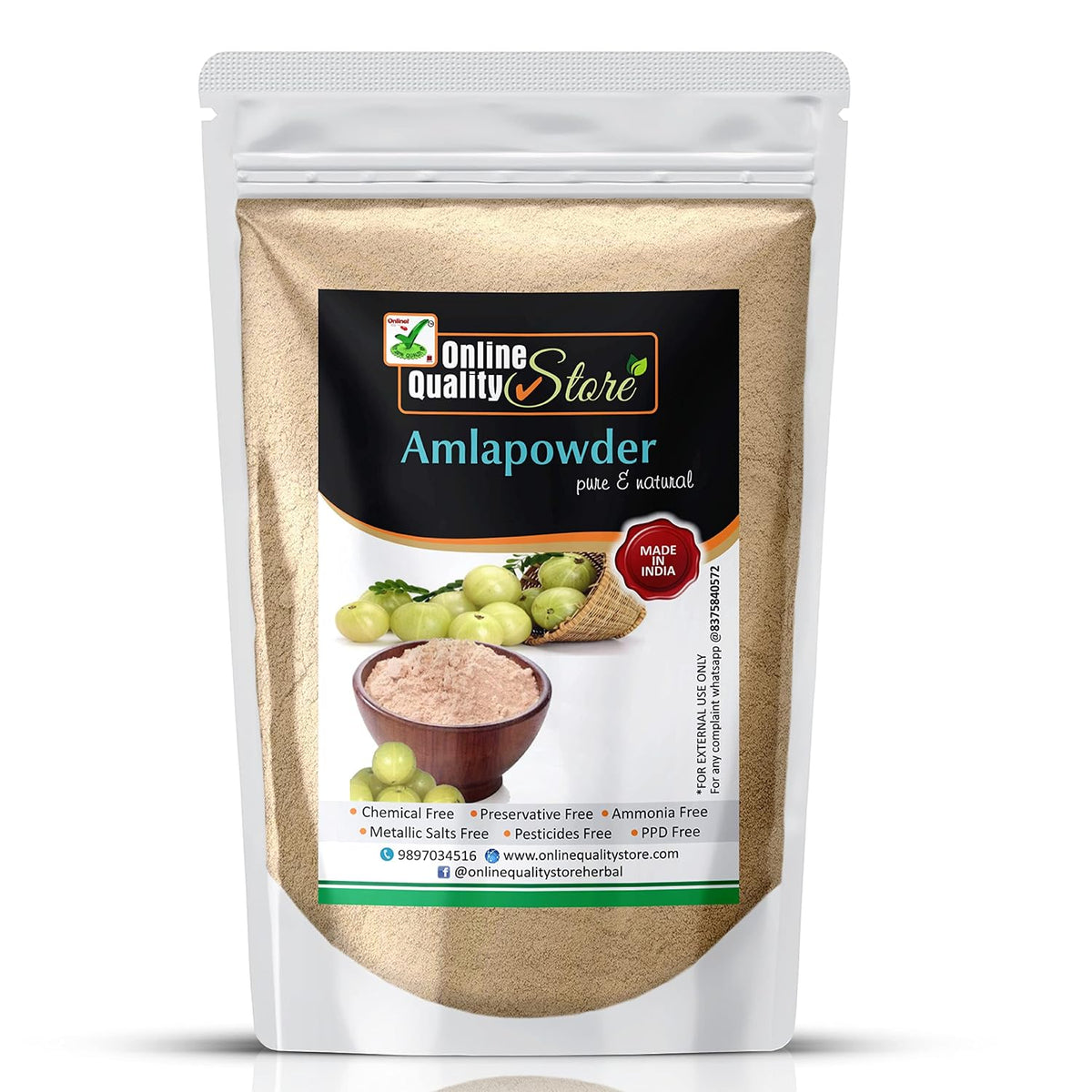 Online Quality Store amla,reetha,shikakai,bhringraj and hibiscus heena powder for hair |Aritha|Reetha|Ritha|Soapnuts (Sapindus Mukorossi) |Indian Gooseberry |mehendi powder natural |hair pack powder |hair pack powder |,900g