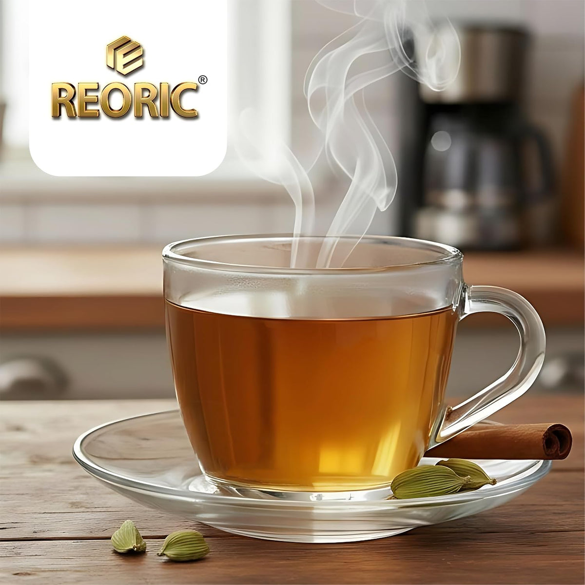 REORIC Masala Green Tea 50g | Spiced Green Tea Blend with Aromatic Indian Spices | Flavorful Hot Beverage Loose Tea | Daily Refreshment Brew