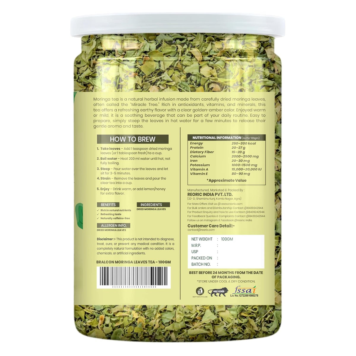 REORIC Moringa Leaves Tea -100g