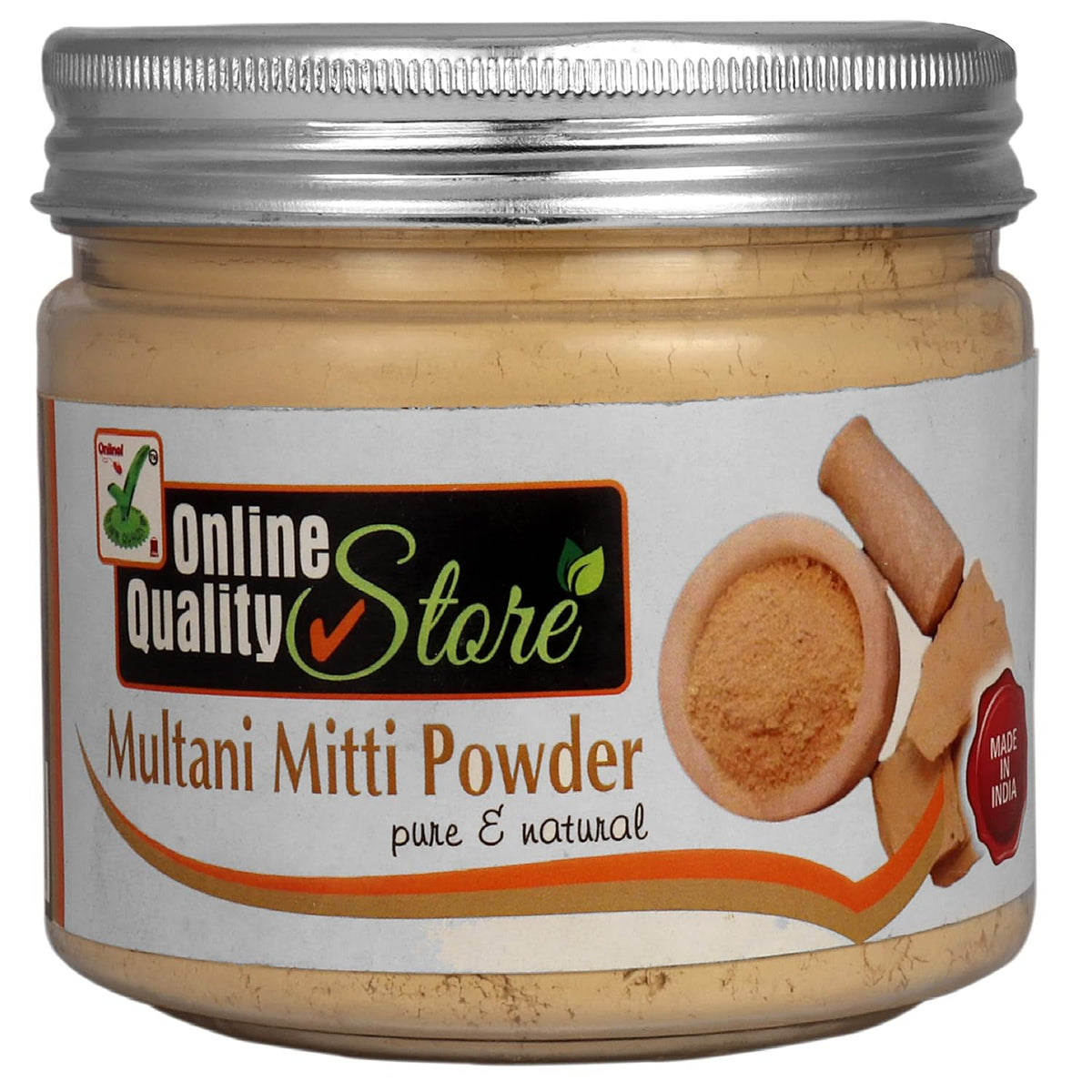 Online Quality Store Organic Multani Mitti Powder | Healing Clay | Bentonite Clay |Calcium Bentonite Clay for Face Pack And Hair Pack |pure multani mitti powder |multani mitti powder pure 100%,200g