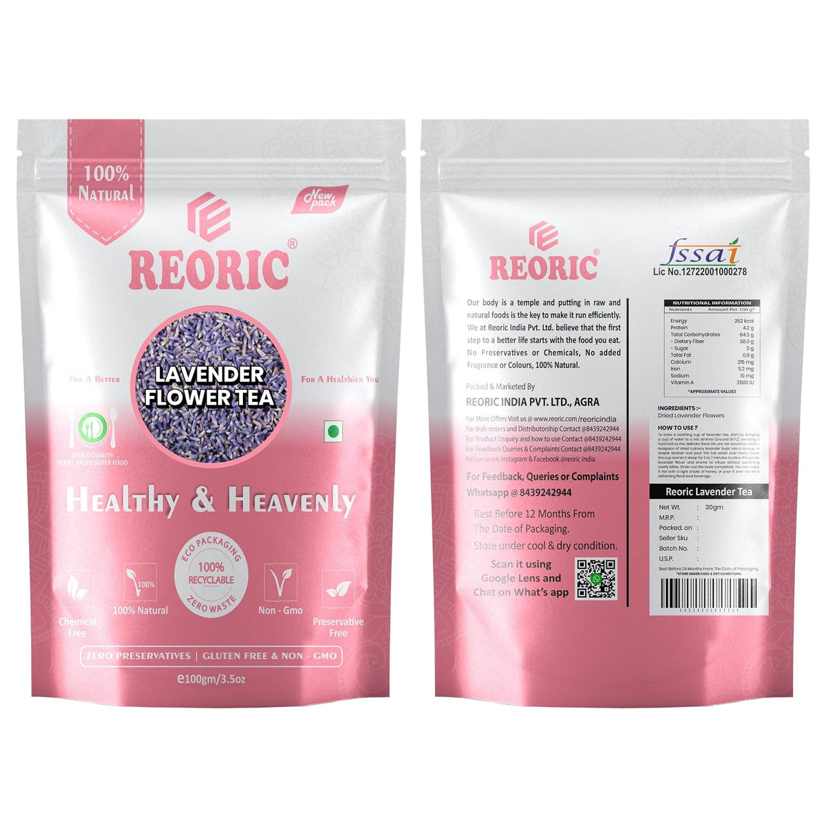 REORIC Lavender Flower Tea 30g