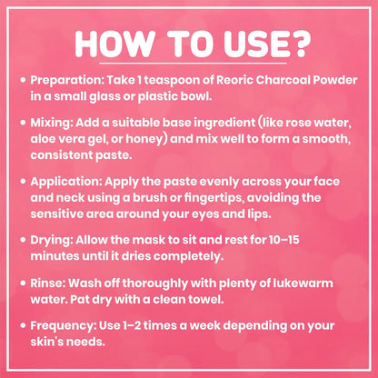 REORIC Activated Charcoal Powder 100g