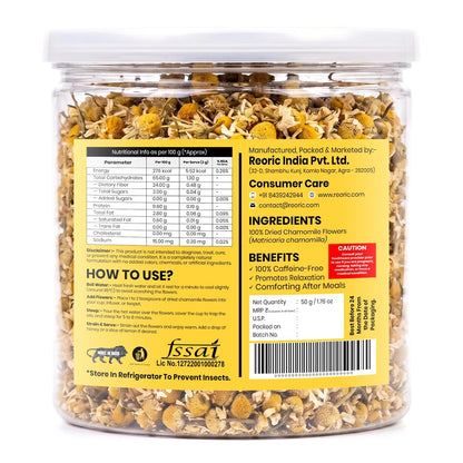 REORIC Whole Dried Chamomile Flower Tea 50g