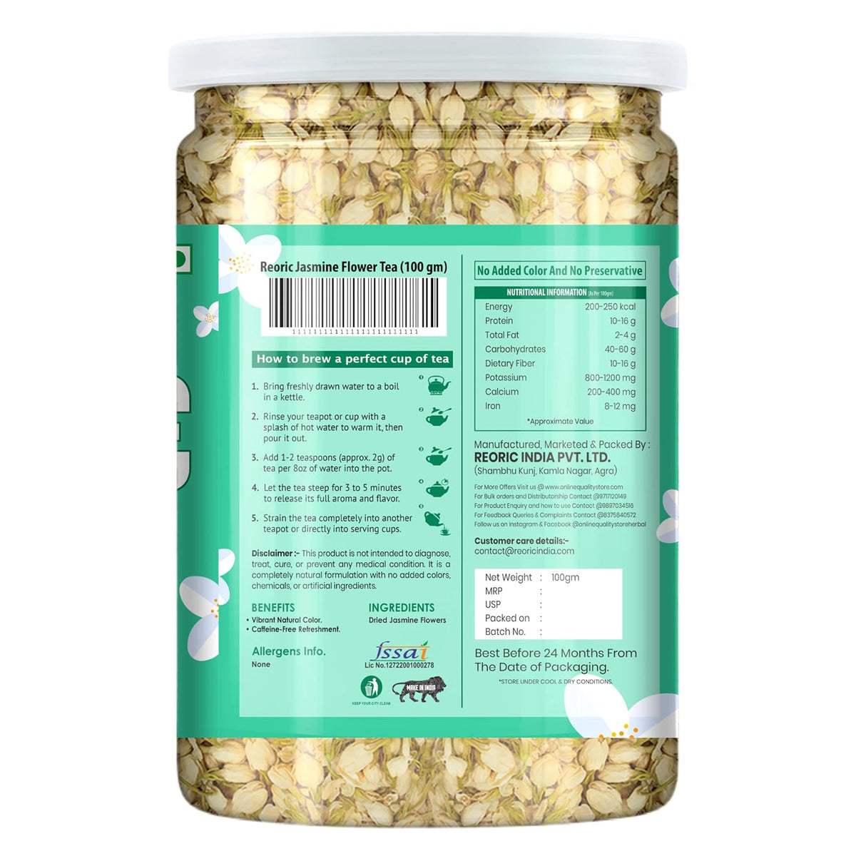 REORIC Jasmine Flower Tea 100g