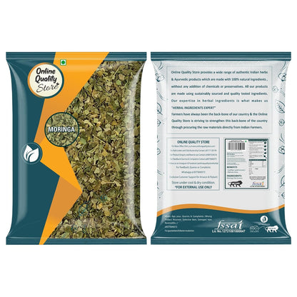 Online Quality Store Moringa Leaves - 100g |Moringa Dry Leaf, Dried Drumstick Tree Leaves, Natural Super-Food – For Making Herbal Tea, Smoothies, Soups - multiuse