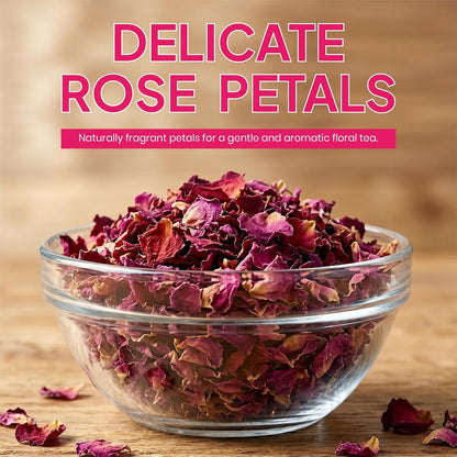 BRALCON Dried Rose Flower Petals Herbal Tea - 30g