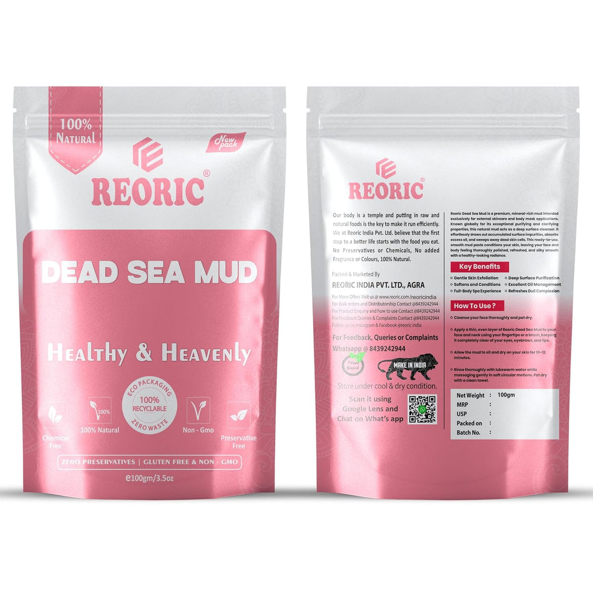 REORIC Dead Sea Mud Powder 100g
