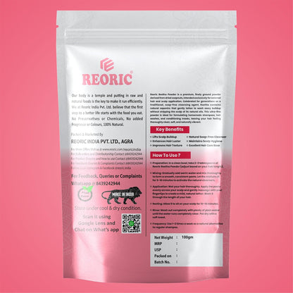 REORIC Methi, Neem, Reetha Powder Hair Care Combo (300g, 100g Each)