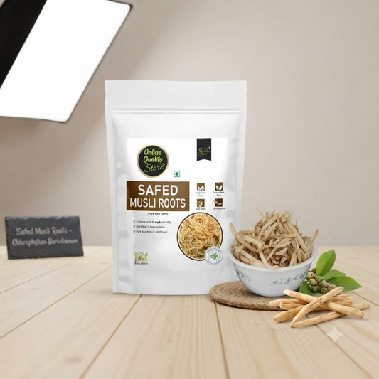 Online Quality Store Safed Musli Roots-100g|Natural White Musli|Swet Musli |Chlorophytum Borivilianum