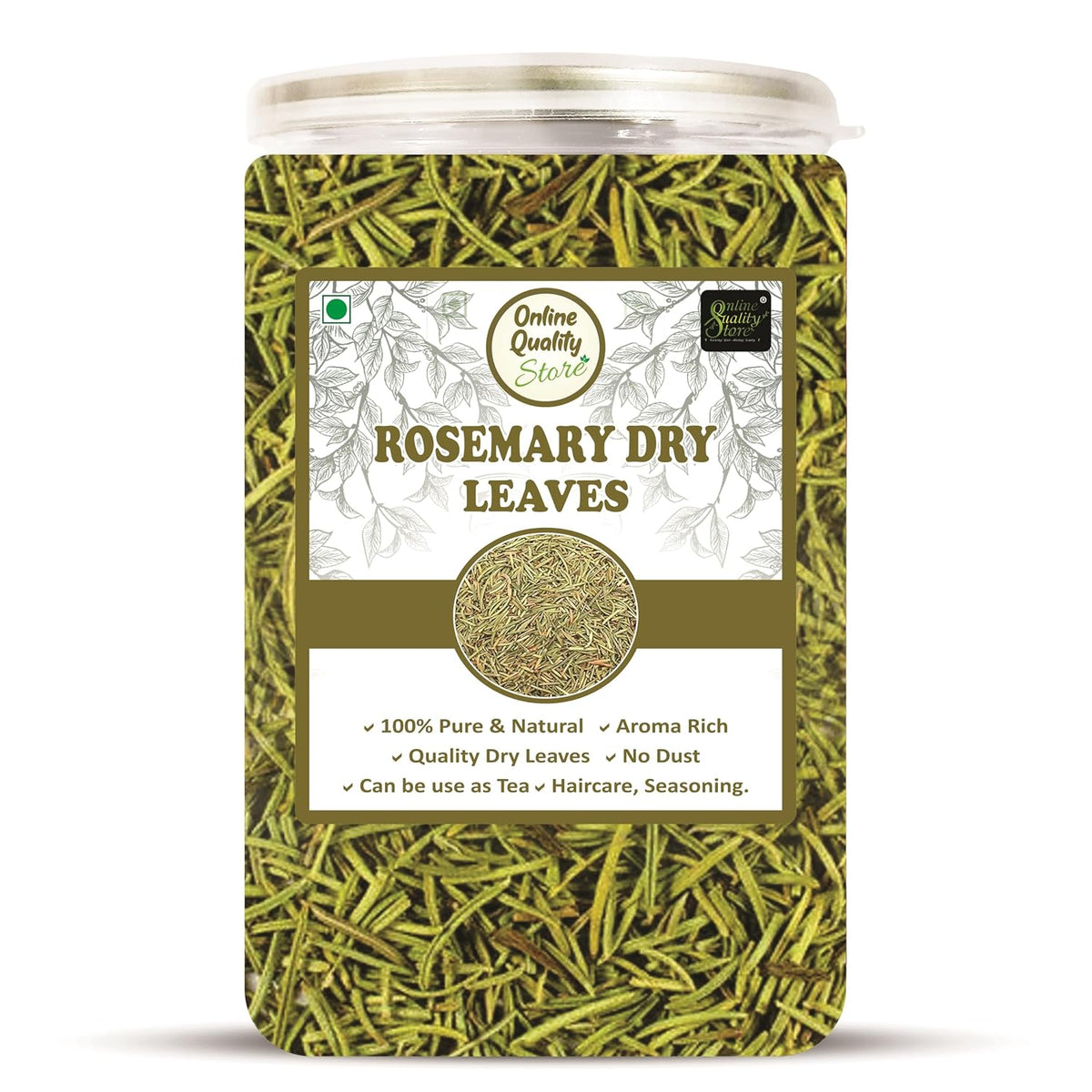 Online Quality Store Rosemary Dry Leaves - 100g | For Hair Growth & Rosemary Tea Leaves | Rosemary Herbal Tea
