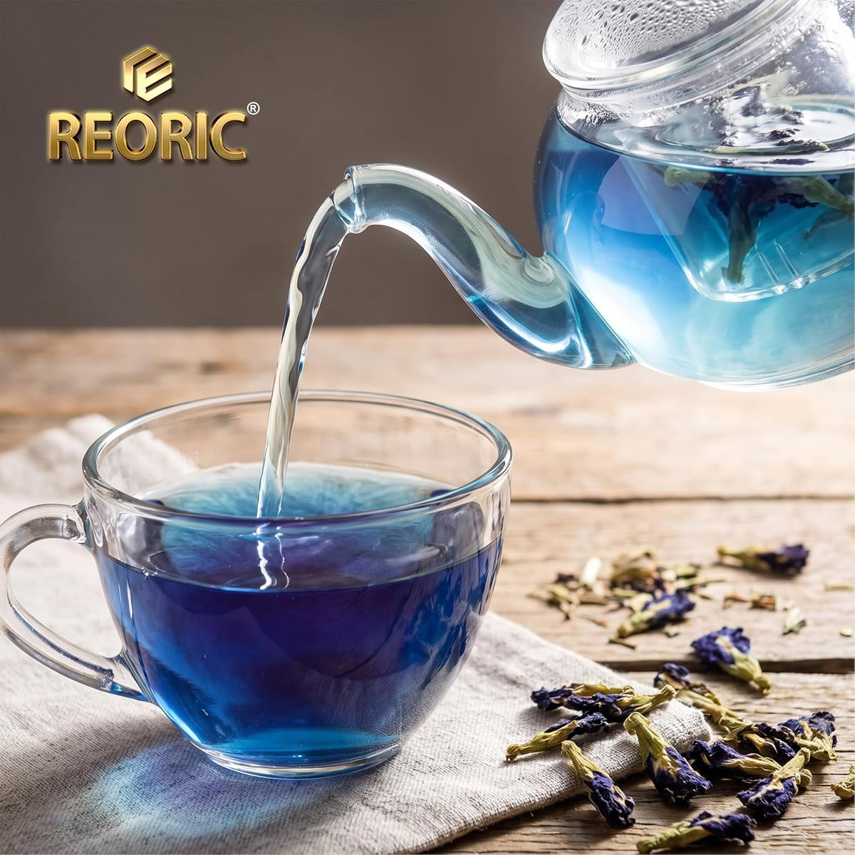 REORIC Whole Dried Butterfly Pea Flower Tea 50g