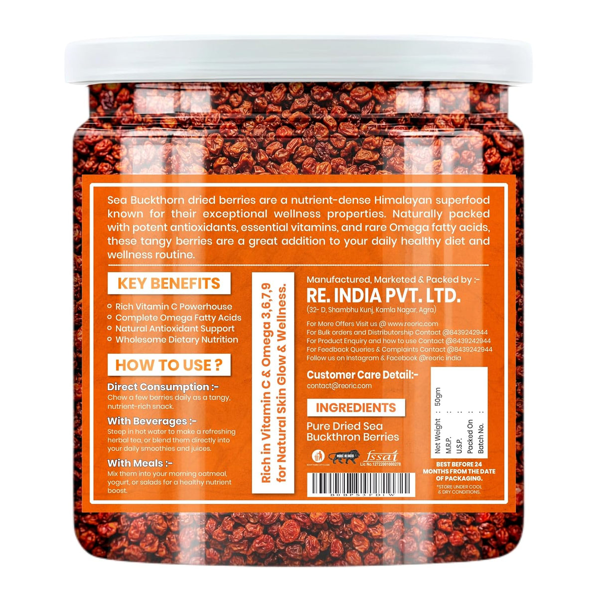 Sea Buckthorn Dried Berries