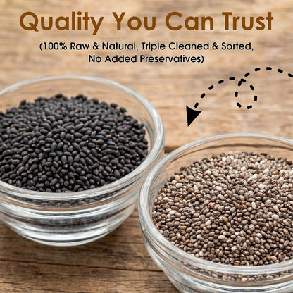 BRALCON Sabja Seeds and Chia Seeds Combo -200g