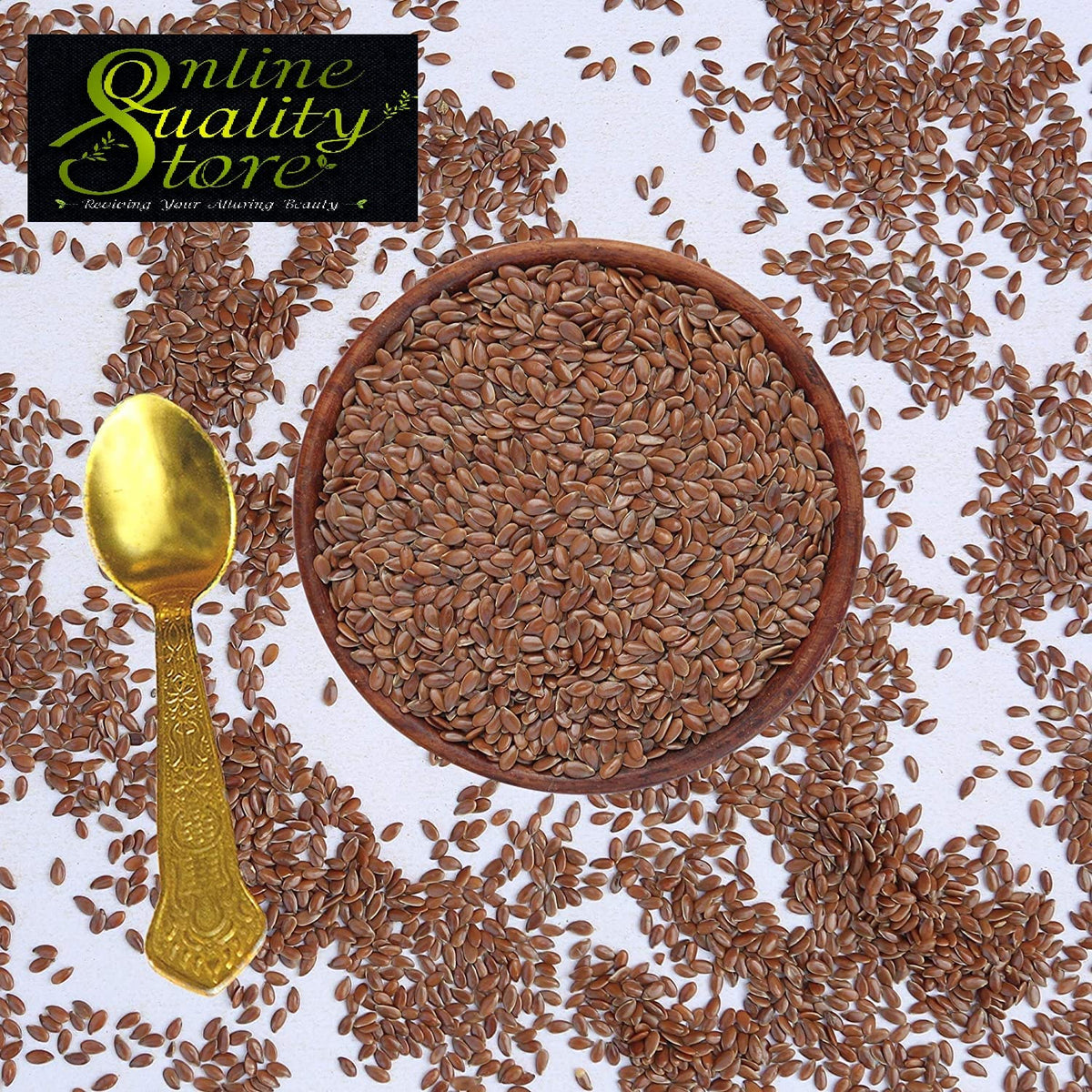 Online Quality Store Organic Combo of Flax Seeds & Chia Seeds -200gm(100gm x 2 Pack)