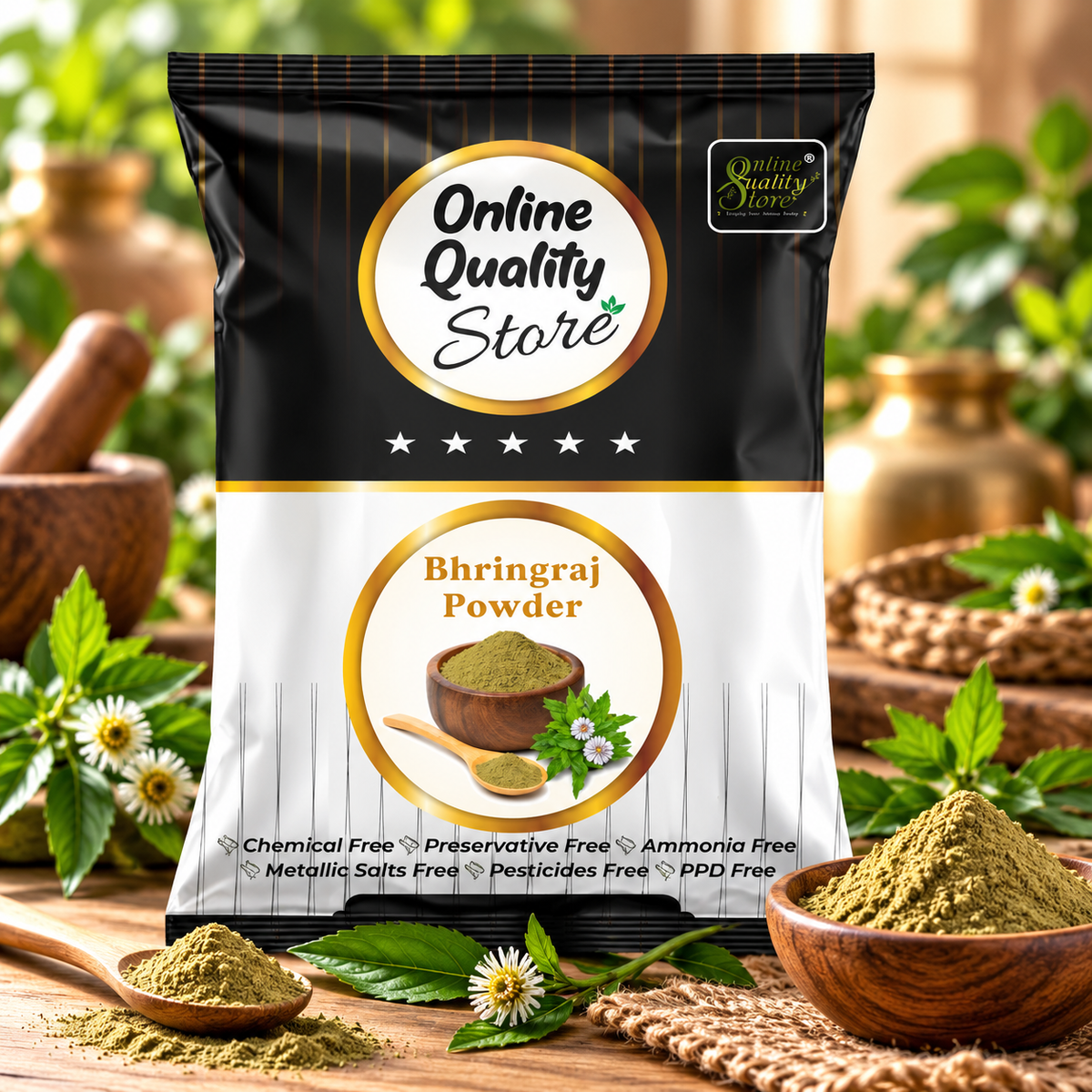 Online Quality Store Bhringraj powder for hair |Eclipta alba for Hair |Hair Pack Powder |hair pack powder |bhringrajasava |bhringraj |natural hair mask|natural hair pack |Hair Pack,Mask Powder,100g