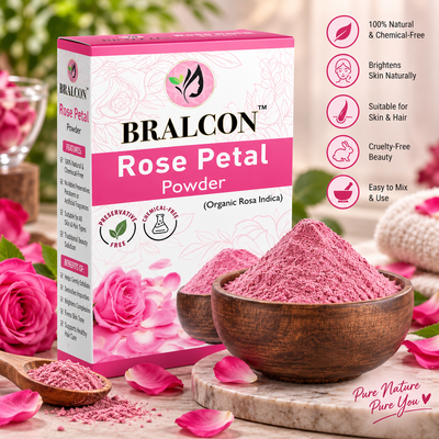 Rose Petal Powder for Facial & Skin Care | Natural Rose Powder for Tanning & Glowing Skin | Skin Whitening Face Pack | 100gm