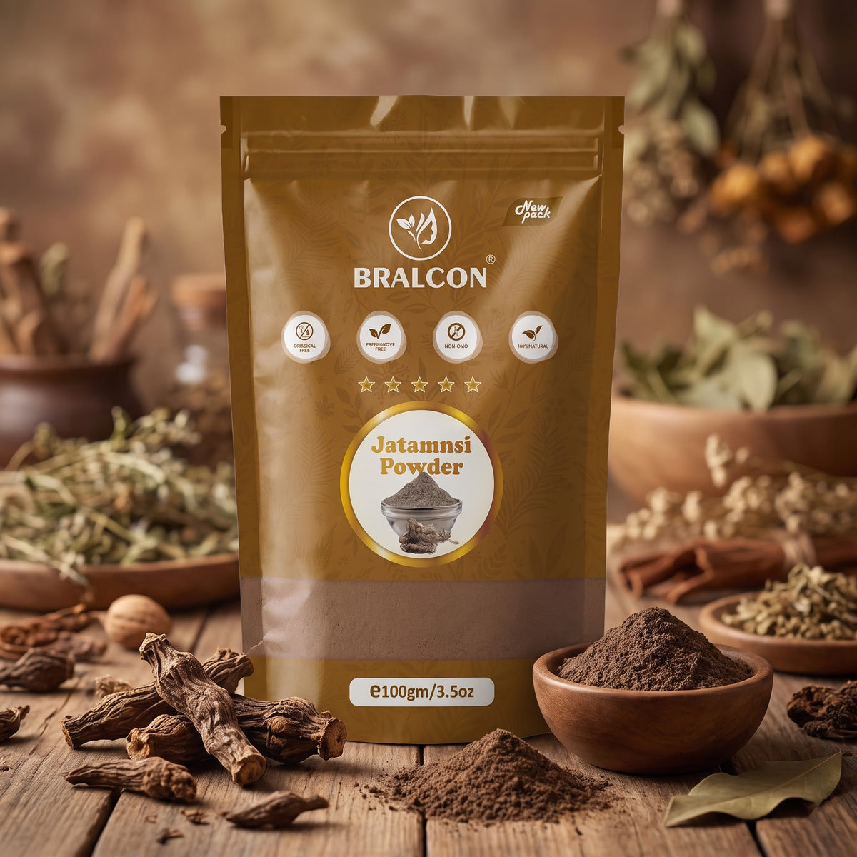 BRALCON Jatamansi Powder for hairs -100g