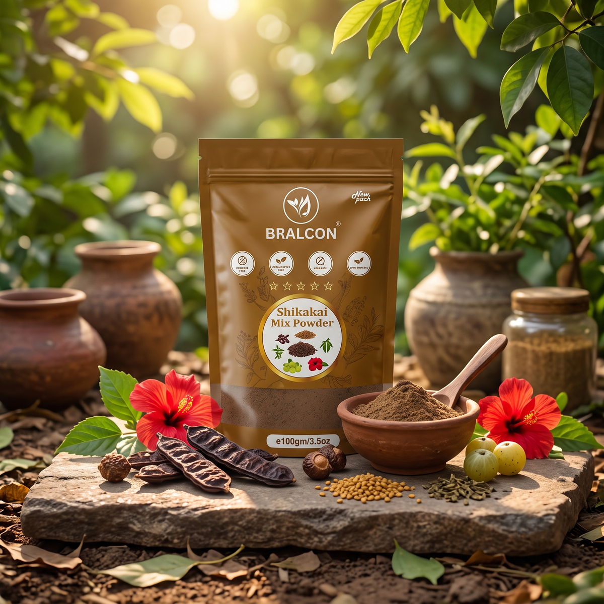 BRALCON Shikakai Mix Powder -100g