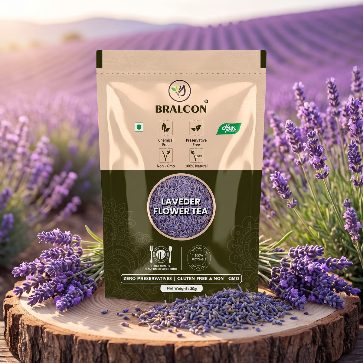 Bralcon Premium Dried Lavender Flower Tea 30g