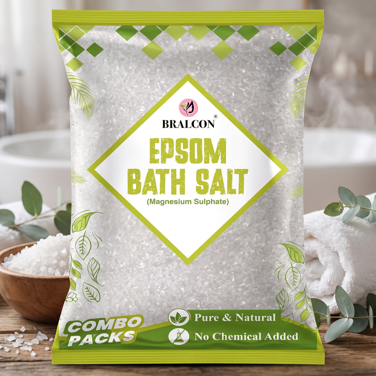 BRALCON Epsom Salt for Foot Soak & Bath - 400g
