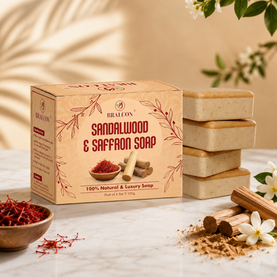 Sandalwood and Saffron Natural Luxury Soap,