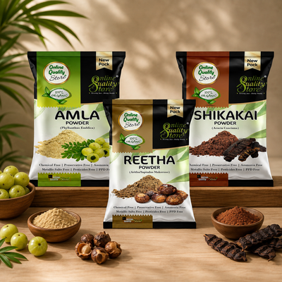 Amla, Reetha, Shikakai Powder Combo