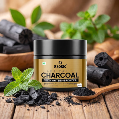 REORIC Activated Charcoal Powder for Teeth Cleaning & Oral Care -50g