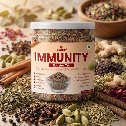 REORIC Herbal Tea Blend with 11 Spices & Botanical Ingredients -100g