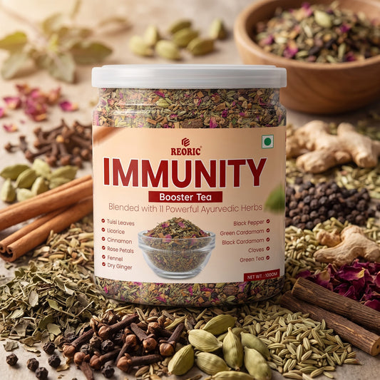 REORIC Herbal Tea Blend with 11 Spices & Botanical Ingredients -100g