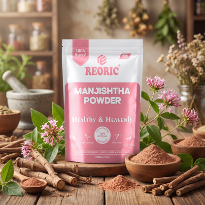 REORIC Manjistha Powder for Face Pack & Skin Care -100g