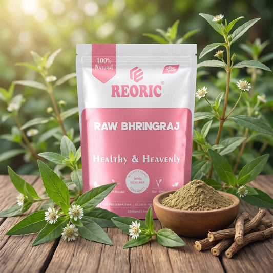 REORIC Raw Dried Bhringraj Whole Herb -100g