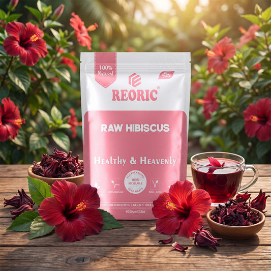 REORIC Raw Dried Hibiscus Flowers -100g