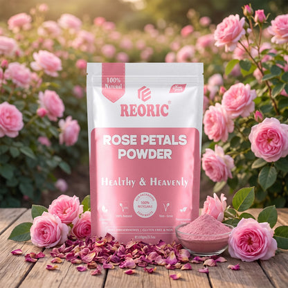 REORIC Rose Petal Powder for Face Pack & Skin Care -100g