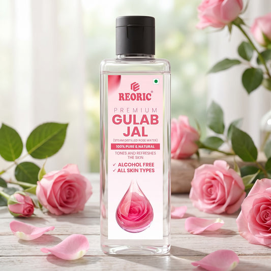 REORIC Steam Distilled Rose Water for Face -100ml
