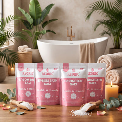 REORIC Pure Epsom Salt 400g (100g x Pack of 4)