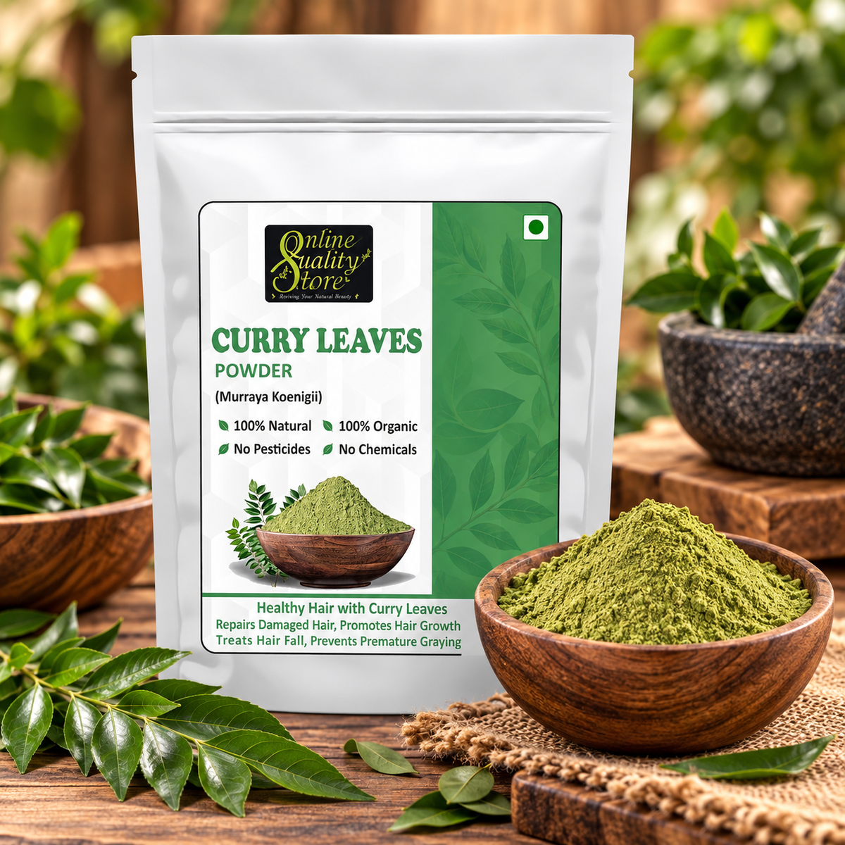 Online Quality Store Organic Moringa Leaf Powder - 100g for food,helps in Immunity Booster, Stress Relief, Improves Metabolism