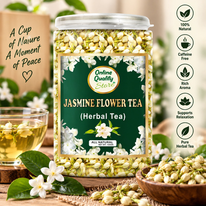 Online Quality Store Jasmine Flower Green Tea - 100g | Boost Immunity | Stress ReliefOnline Quality Store Jasmine Flower Green Tea - 100g | Boost Immunity | Stress Relief