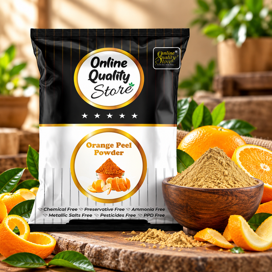 Online Quality Store Orange Peel Herbal Powder Combo for Hair and Face