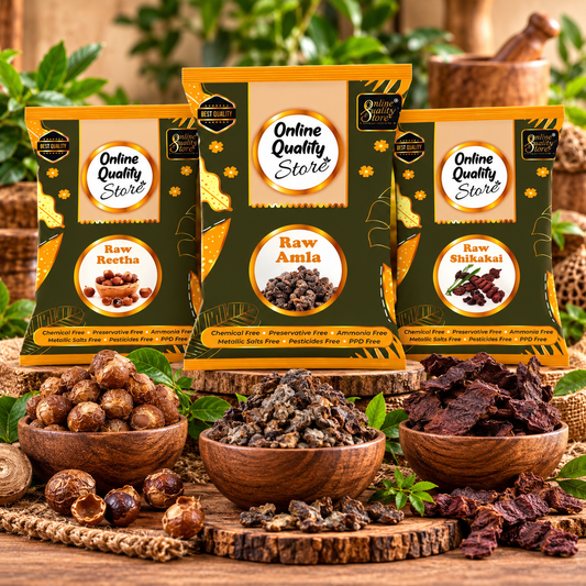 Online Quality Store reetha amla shikakai combo raw form |raw reetha for hair |Aritha|Reetha|Ritha|Soapnuts (Sapindus Mukorossi) |Indian Gooseberry |dried Shikakai, Acacia Concinna |reetha amla shikakai raw shampoo |hair pack ,600g