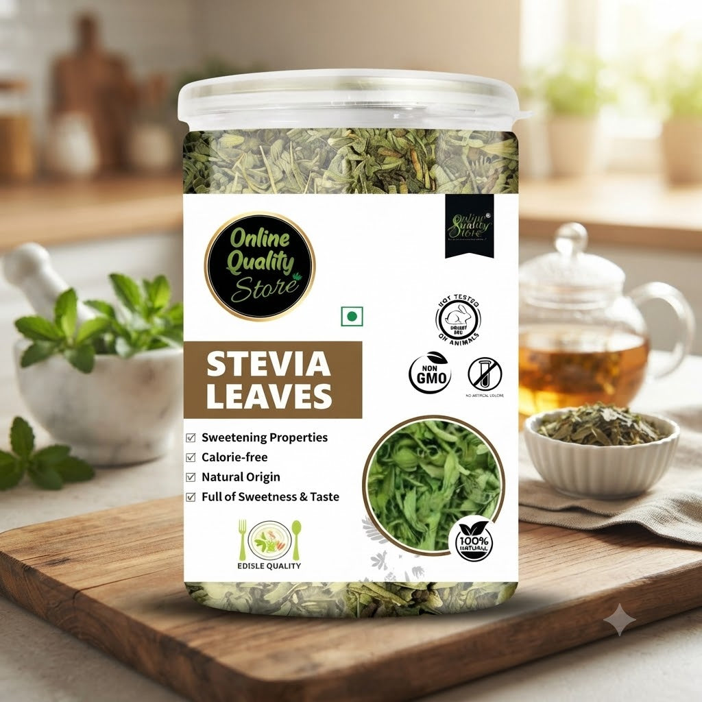 Online Quality Store Stevia Leaves- 100g | Zero Calorie Stevia leaves | Whole Leaf