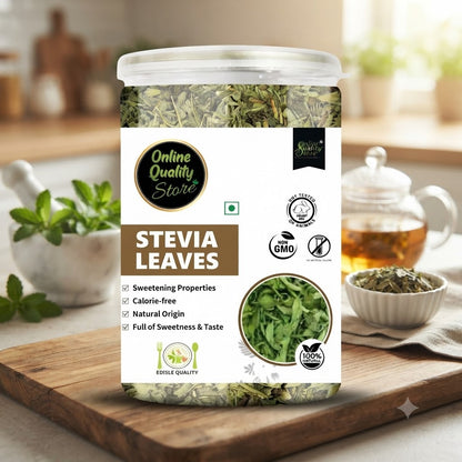 Online Quality Store Stevia Leaves- 100g | Zero Calorie Stevia leaves | Whole Leaf