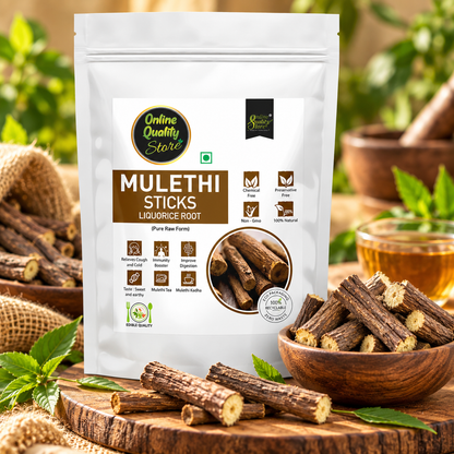 Online Quality Store Mulethi Stick For Eating - 100g | Liquorice Roots| Yastimadhu Licorica Sticks