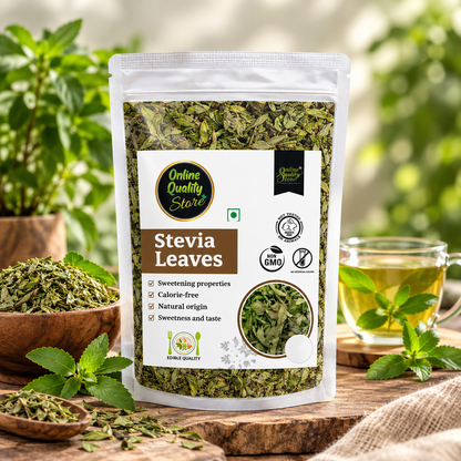 Online Quality Store Stevia Leaves- 100g | Zero Calorie Stevia leaves | Whole Leaf